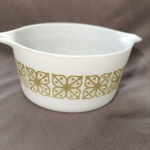 Pyrex Square Flower Verde Avocado Green 2.5 Quart Casserole Mixing Dish …